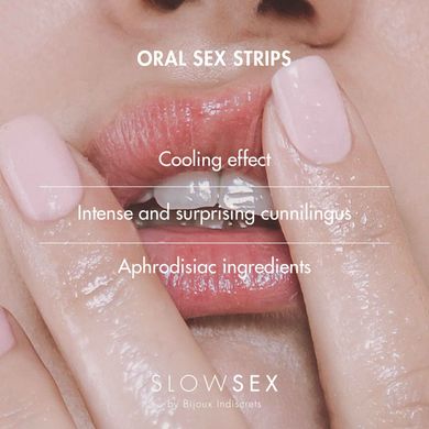 Розпродаж!!! Смужки для орального сексу Bijoux Indiscrets Slow Sex Oral sex strips (термін 02.2023) SO5909-R фото