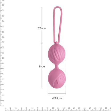 Вагінальні кульки Adrien Lastic Geisha Lastic Balls Mini Pink (S), діаметр 3,4 см, вага 85 гр AD40431 фото