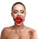 Кляп розширювач в формі губ Art of Sex - Gag Lips, натуральна шкіра SO5148 фото 2