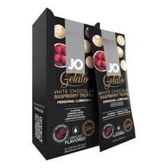 Набір лубрикантів Foil Display Box – JO Gelato - White Chocolate Raspberry – 12 × 10ml SO6765 фото