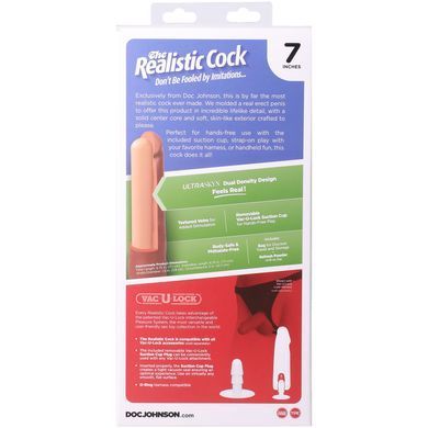 Фалоімітатор Doc Johnson The Realistic Cock ULTRASKYN - 7 Inch Vanilla SX4476 фото