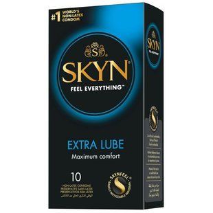 Безлатексні преміум-презервативи SKYN Extra Lube 10 шт, на 40&thinsp;% більше змазки SX4001 фото