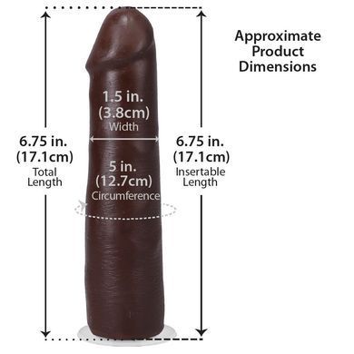 Фалоімітатор Doc Johnson The Realistic Cock ULTRASKYN - 7 Inch Chocolate SX4485 фото