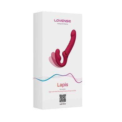 Безремінний смарт-страпон Lovense Lapis vibrating strapless strap-on, 3 мотори SO8793 фото