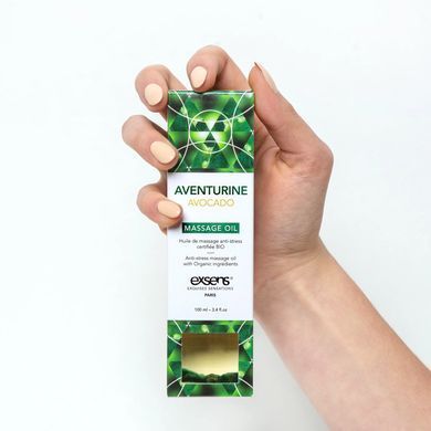 Масажна олія EXSENS Aventurine Avocado (антистрес з авантюрином) 100мл, натуральна SO2377 фото
