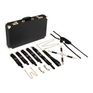 Набір для BDSM Bedroom Fantasies: Bondage Suitcase 13 Pcs - Cow Leather SX1195 фото
