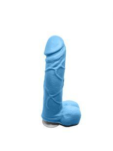 Мило у формі пеніса Чистий Кайф Blue size M, крафтове мило-член, натуральне SO2639 фото