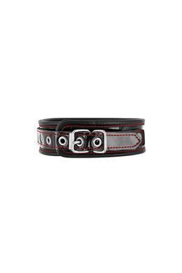 Нашийник із натуральної шкіри Fetish Tentation Premium Patent leather choker, кріпильне кільце SX1094 фото