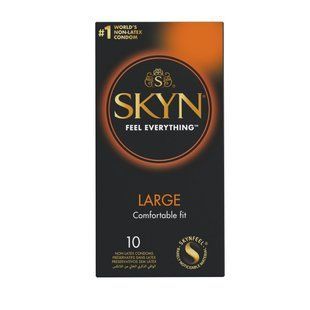 Безлатексні преміум-презервативи SKYN Large 10 шт, збільшений розмір SX2386 фото