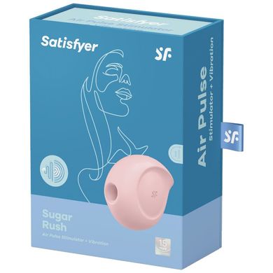 Вакуумний кліторальний стимулятор із вібрацією Satisfyer Sugar Rush Rose SO6073 фото