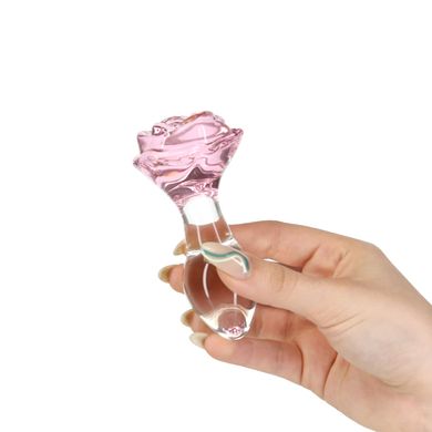 Стеклянная анальная пробка Pillow Talk - Rosy- Luxurious Glass Anal Plug SO6834 фото
