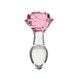 Скляна анальна пробка Pillow Talk – Rosy- Luxurious Glass Anal Plug SO6834 фото 1