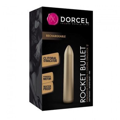 Перезаряджувана віброкуля Dorcel Rocket Bullet Gold SO4071 фото