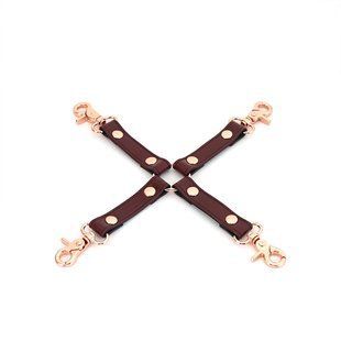 Шкіряна хрестовина Liebe Seele Wine Red Hogtie SO9459 фото