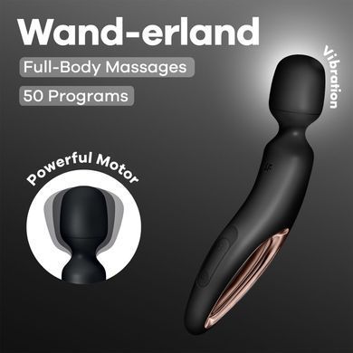 Вібромасажер Satisfyer Wand-erland (Black/Rosegold) SX2698 фото