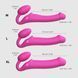 Безремінний страпон з вібрацією Strap-On-Me Vibrating Fuchsia M, діаметр 3,8 см, пульт ДК, регульований SX2571 фото 5