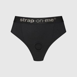 Трусики з фіксацією дилдо Strap-On-Me Harness Lingerie Idole - S - Black SX3510 фото