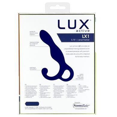 Масажер простати Lux Active LX1 Anal Trainer 5.75&Prime;, Dark Blue, віброкуля в комплекті SO6837 фото