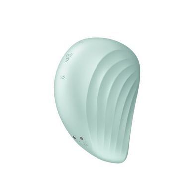 Вакуумний кліторальний стимулятор із вібрацією Satisfyer Pearl Diver Mint SO6077 фото