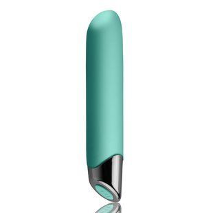 Мощный вибратор Rocks Off Chaiamo Teal, soft-touch силикон, до 3-х часов работы, водостойкий SO2398 фото