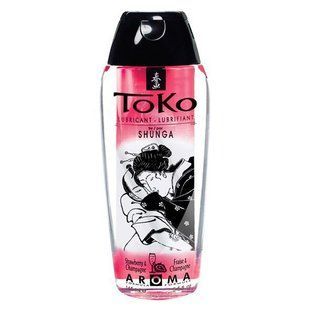 Лубрикант на водній основі Shunga Toko AROMA &ndash; Sparkling Strawberry Wine (165 мл), не містить цукру SO2532 фото