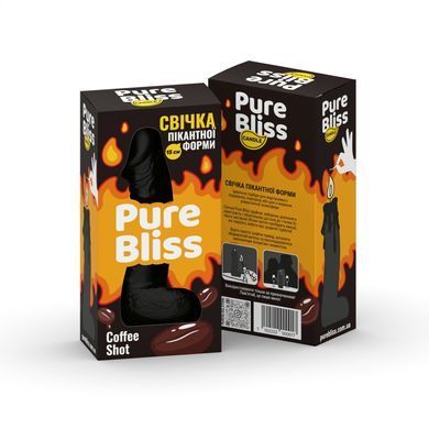 Ароматна свічка пікантної форми Pure Bliss Black Coffee Shot (Кава) 15 см SX3031 фото