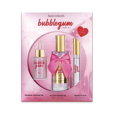 Подарунковий набір косметики Bijoux Indiscrets Bubblegum Play Kit, масажна олія, гель, блиск SO9340 фото Подарунковий набір косметики Bijoux Indiscrets Bubblegum Play Kit, масажна олія, гель, блиск SO9340 фото