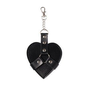 Брелок на карабіні для ключів Art of Sex Chained Heart, Чорний SX2243 фото