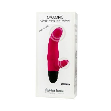 Вібратор рельєфний Adrien Lastic Cyclone Magenta зі стимуляцією точки G, два мотора AD10784 фото
