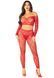 Комплект топ і легінси Leg Avenue Off The Shoulder, One Size, Red, довгий рукав SX1749 фото 5