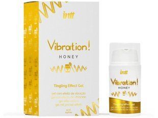 Рідкий вібратор Intt Vibration Honey (15 мл), густий гель, дуже смачний, діє до 30 хвилин SX0580 фото