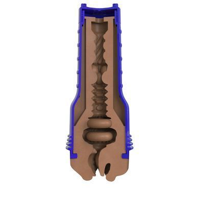 Мастурбатор-ротик Fleshlight Boost Blow Medium Dark Flesh, плаваючі кільця Turbo Tech SX1316 фото