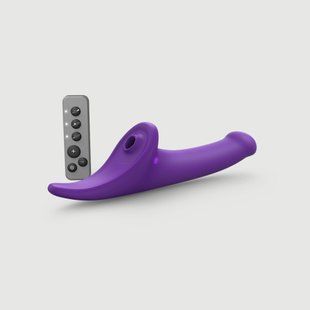 Вібронасадка для страпону з вакуумною стимуляцією Strap-On-Me Multi Orgasm Dildo L Purple SX4034 фото