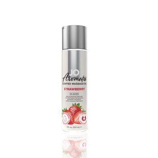 Натуральна масажна олія JO Aromatix Massage Oil Strawberry 120 мл SO6768 фото