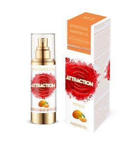 Розігрівальна масажна олія з феромонами MAI PHEROMON MASSAGE OIL &mdash; MANGO (30 мл) SO3955 фото