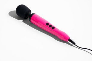Вібромасажер DOXY Die Cast Massager Hot Pink, дуже потужний, живлення 220В, металевий корпус SX2456 фото