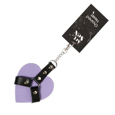 Брелок на карабіні для ключів Art of Sex Chained Heart, Лаванда SX2245 фото