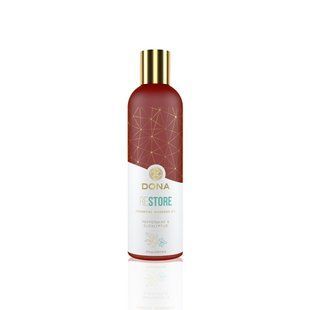 Натуральна масажна олія DONA Restore &ndash; Peppermint & Eucalyptus (120 мл) з ефірними оліями SO2620 фото