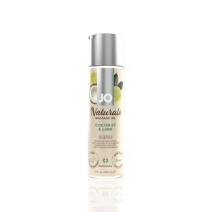 Масажна олія JO Naturals Massage Oil Coconut&Lime з натуральними ефірними оліями 120мл SO6164 фото