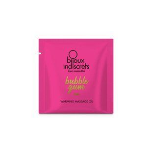 Пробник розігрівальої олії Bijoux Indiscrets Light my Fire &ndash; Strawberry Bubblegum SO9344 фото