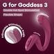Вагінально-кліторальний вібратор Satisfyer G for Goddess 3 Wine Red, 2 мотори SX3831 фото 7