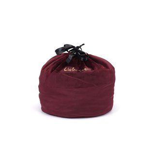 Оксамитовий мішечок для зберігання іграшок Liebe Seele Wine Red Large Storage Bag Cylindrical, 24х25 SO9467 фото