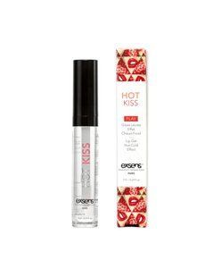 Стимулювальний блиск для губ EXSENS Strawberry Hot Kiss 7 мл, зігріває та охолоджує SX4014 фото