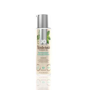 Масажна олія JO Naturals Massage Oil Peppermint & Eucalyptus з ефірними оліями (120 мл) SO6166 фото