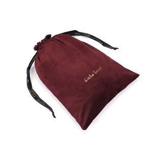 Оксамитовий мішечок для зберігання іграшок Liebe Seele Wine Red Large Storage Bag Oblong, 34х45 см SO9468 фото