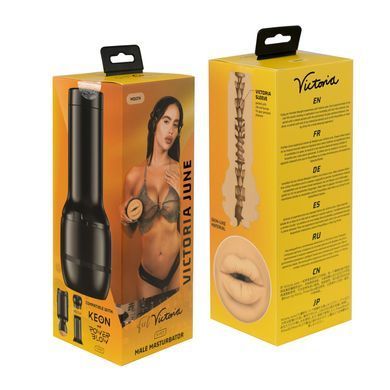 Мастурбатор Kiiroo Feel Victoria June Mouth Stroker PBC, сумісний з PowerBlow і Keon SO9361 фото