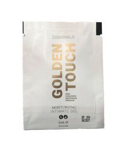 Пробник екстразволожувального гель-лубриканту Driminals Golden Touch (4 мл), водна основа SX0731 фото