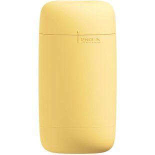 Мастурбатор TENGA PUFFY Custard Yellow, ультрам&rsquo;який матеріал, багаторазовий, наскрізний SX1328 фото