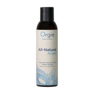 Лубрикант на водній основі Orgie All Natural Acqua, 150 мл, нелипкий, гладенький, натуральний склад SX1495 фото