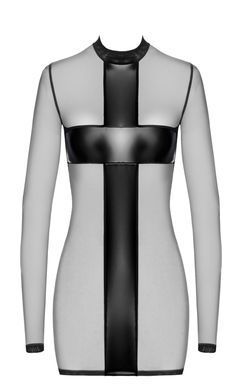 Сукня Noir Handmade F369 Crossfire Mesh & Wetlook Mini dress L SX4101 фото